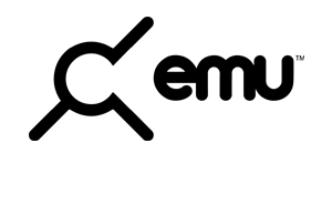 ENTTEC EMU software logo, EMU is the software used to configure the firmware and define settings for the DMX USB Pro. 