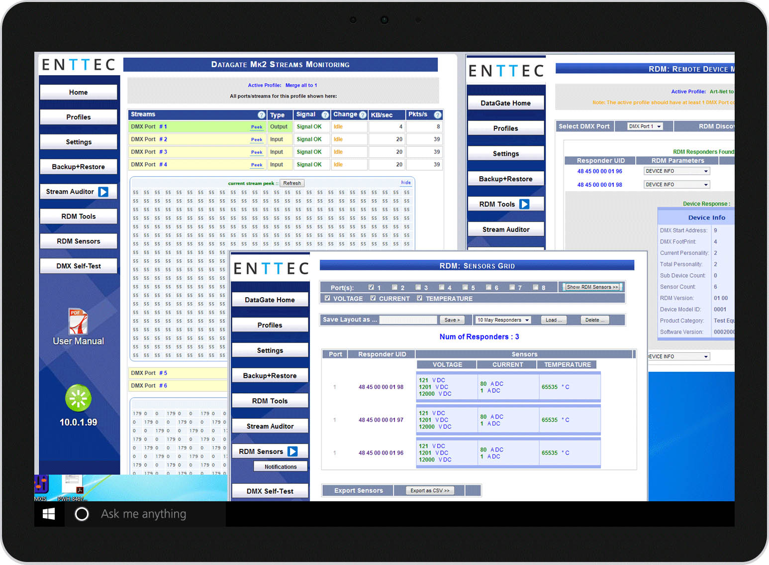 advanced lighting data control