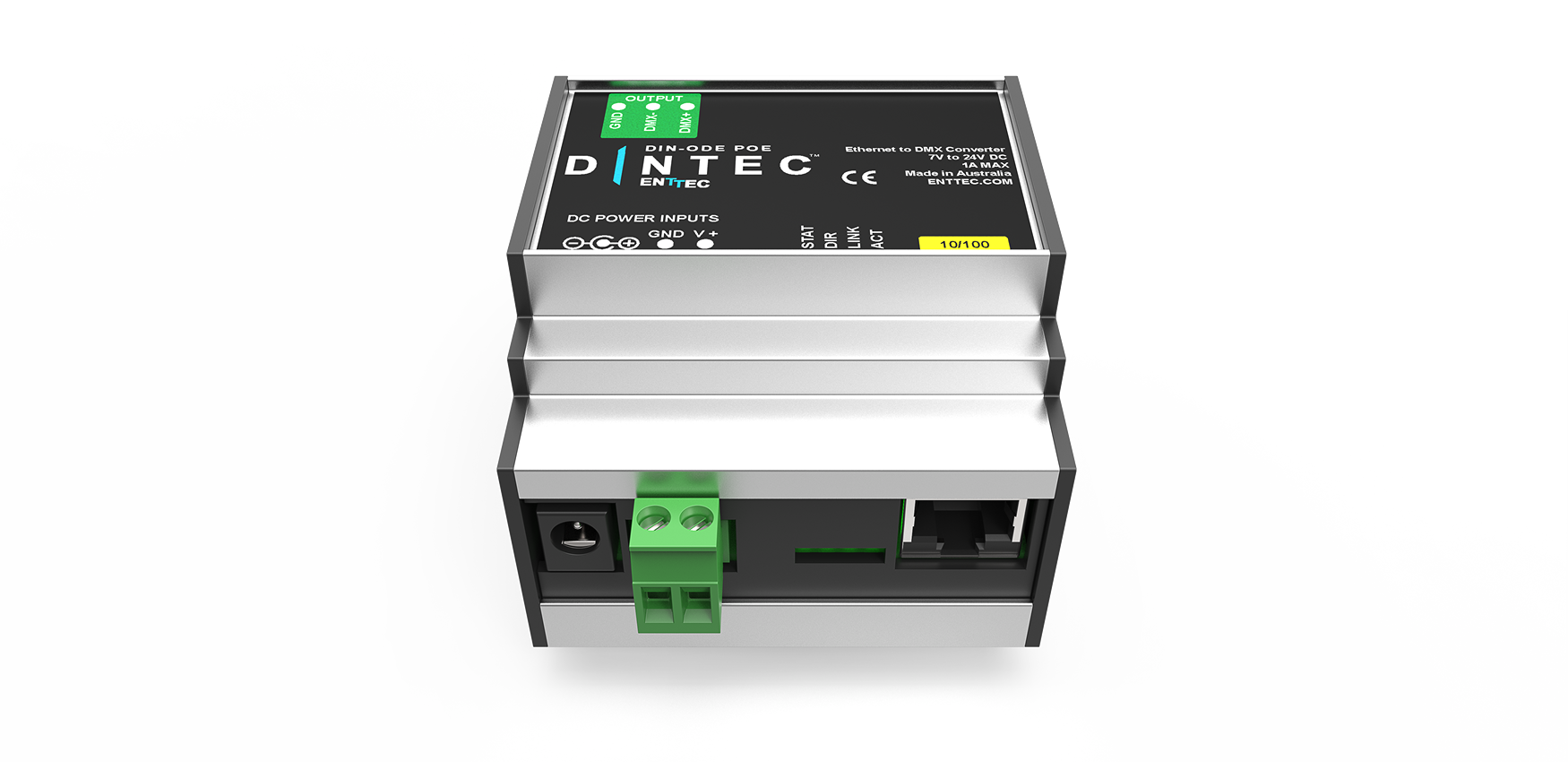 DIN RAIL DMX-artnet node