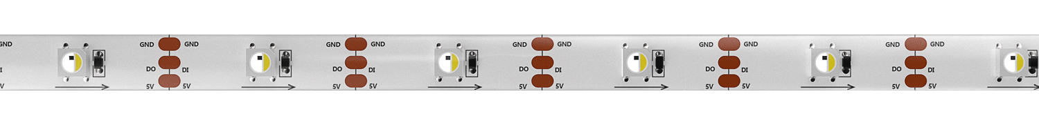 Pixel tape RGBW: 8PX30 (5V) 5m
