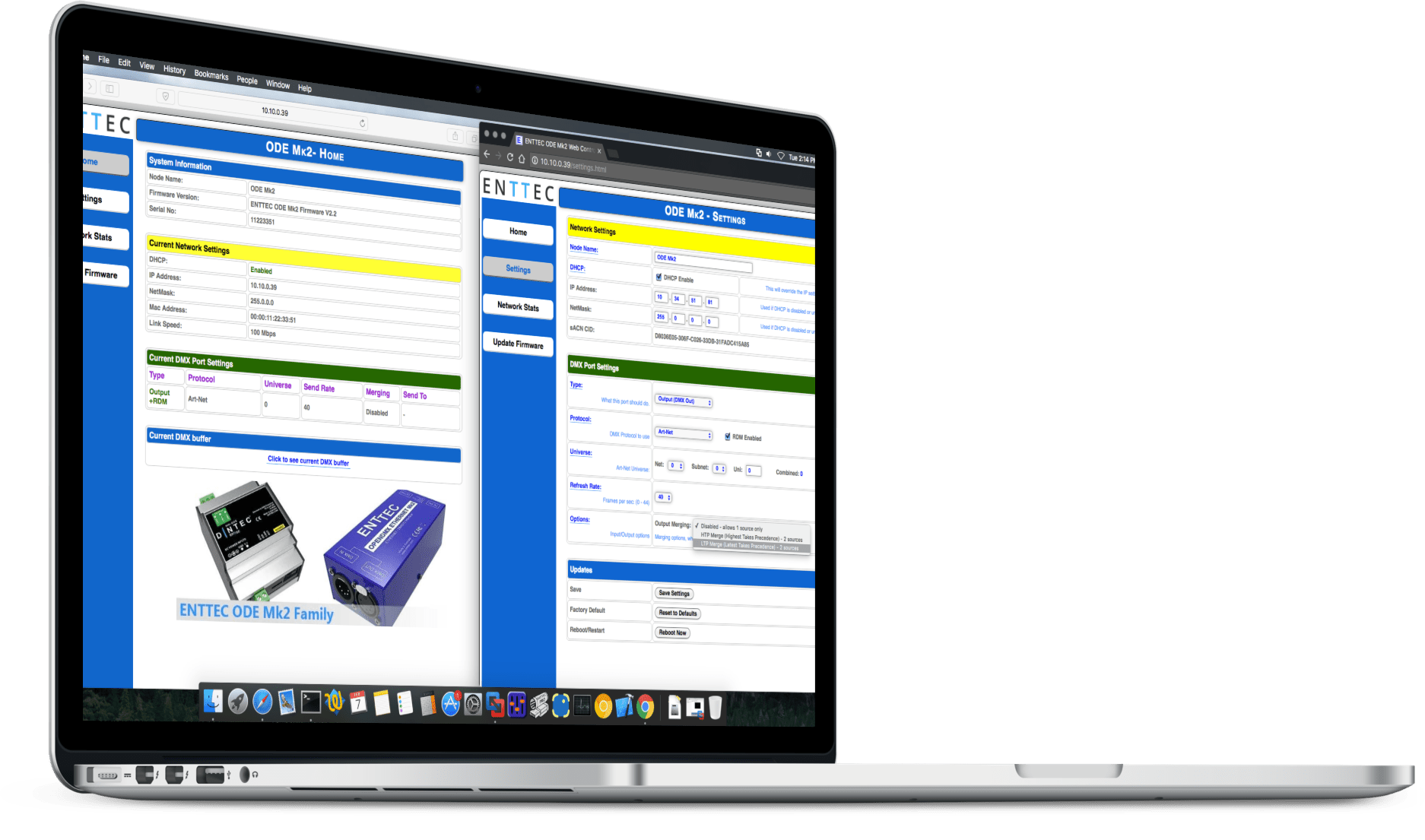ethernet DMX interface