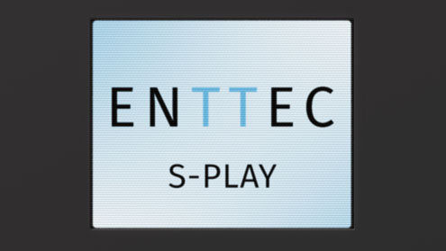 Close up image of the ENTTEC S-Play's LCD.
show controller