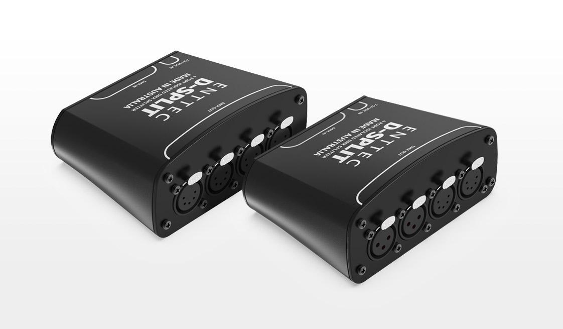 D-Split DMX opto-splitter for perfect DMX distribution